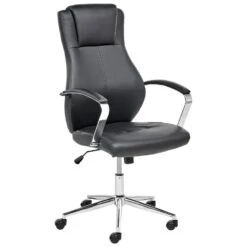 ADEPT - Bureaustoel - Zwart - Kunstleer