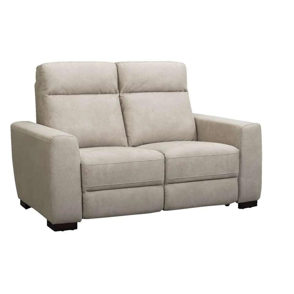 Bank James 2-zits - Lederlook - Zilvergrijs 2 Bank James 2-zits - Lederlook - Zilvergrijs - Afbeelding 2