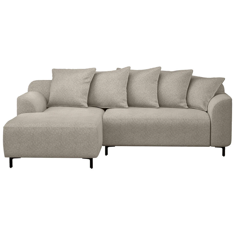 Bank Elsa Met Chaise Longue Links - Stof Anthology - Beige 1 Bank Elsa Met Chaise Longue Links - Stof Anthology - Beige