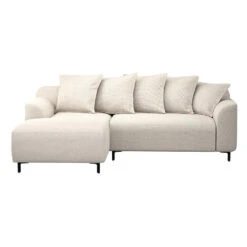 Bank Elsa Met Chaise Longue Links - Stof Eden - Beige