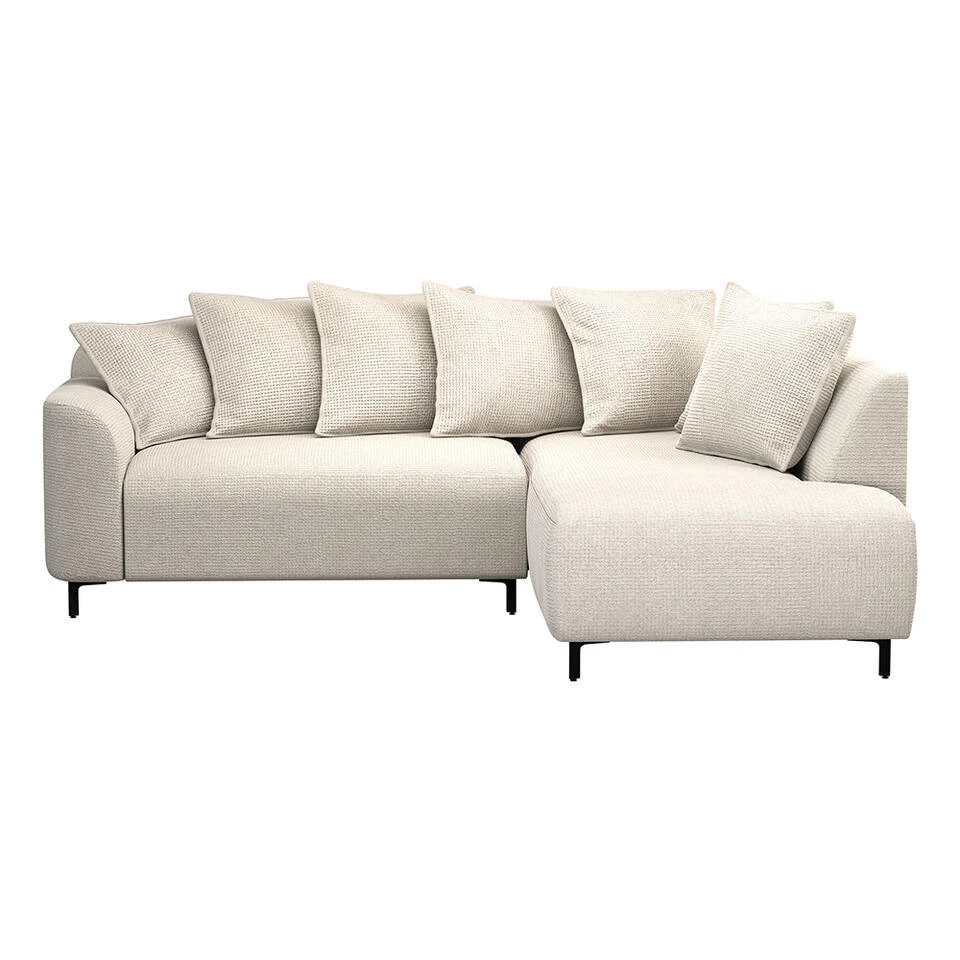 Hoekbank Elsa Rechts - Stof Eden - Beige 1 Hoekbank Elsa Rechts - Stof Eden - Beige