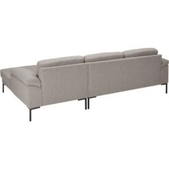 Bank Tom Met Chaise Longue Rechts - Monza - Beige -Leenbakker Winkel 10101479 0800