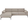 Bank Tom Met Chaise Longue Links - Basel - Beige