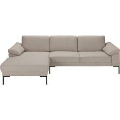 Bank Tom Met Chaise Longue Links - Basel - Beige