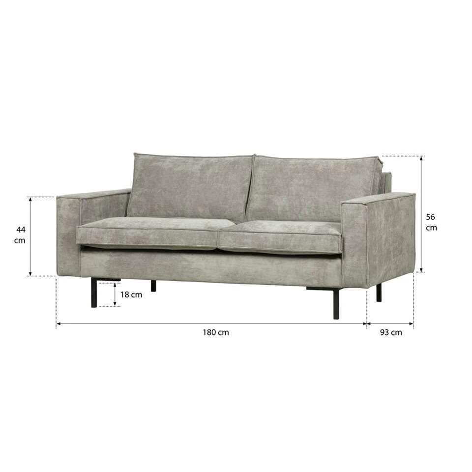 WOOOD Bank Arwin 2,5-zits - Vergrijsd Groen 3 WOOOD Bank Arwin 2,5-zits - Vergrijsd Groen - Afbeelding 3