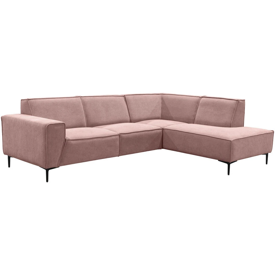 Hoekbank Romy Rechts - Roze 2 Hoekbank Romy Rechts - Roze - Afbeelding 2
