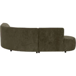 Hoekbank Luna Rond - Stof Rebel - Vergrijsd Groen -Leenbakker Winkel 10108044 0900