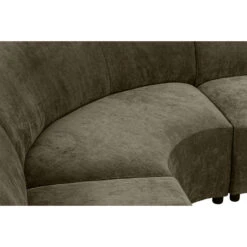 Hoekbank Luna Rond - Stof Rebel - Vergrijsd Groen -Leenbakker Winkel 10108044 9002