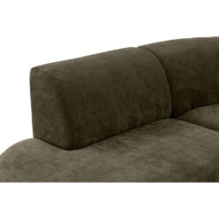 Hoekbank Luna Rond - Stof Rebel - Vergrijsd Groen -Leenbakker Winkel 10108044 9006