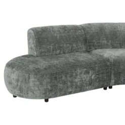 Hoekbank Luna Rond - Stof Cremona - Grijs -Leenbakker Winkel 10108050 9002