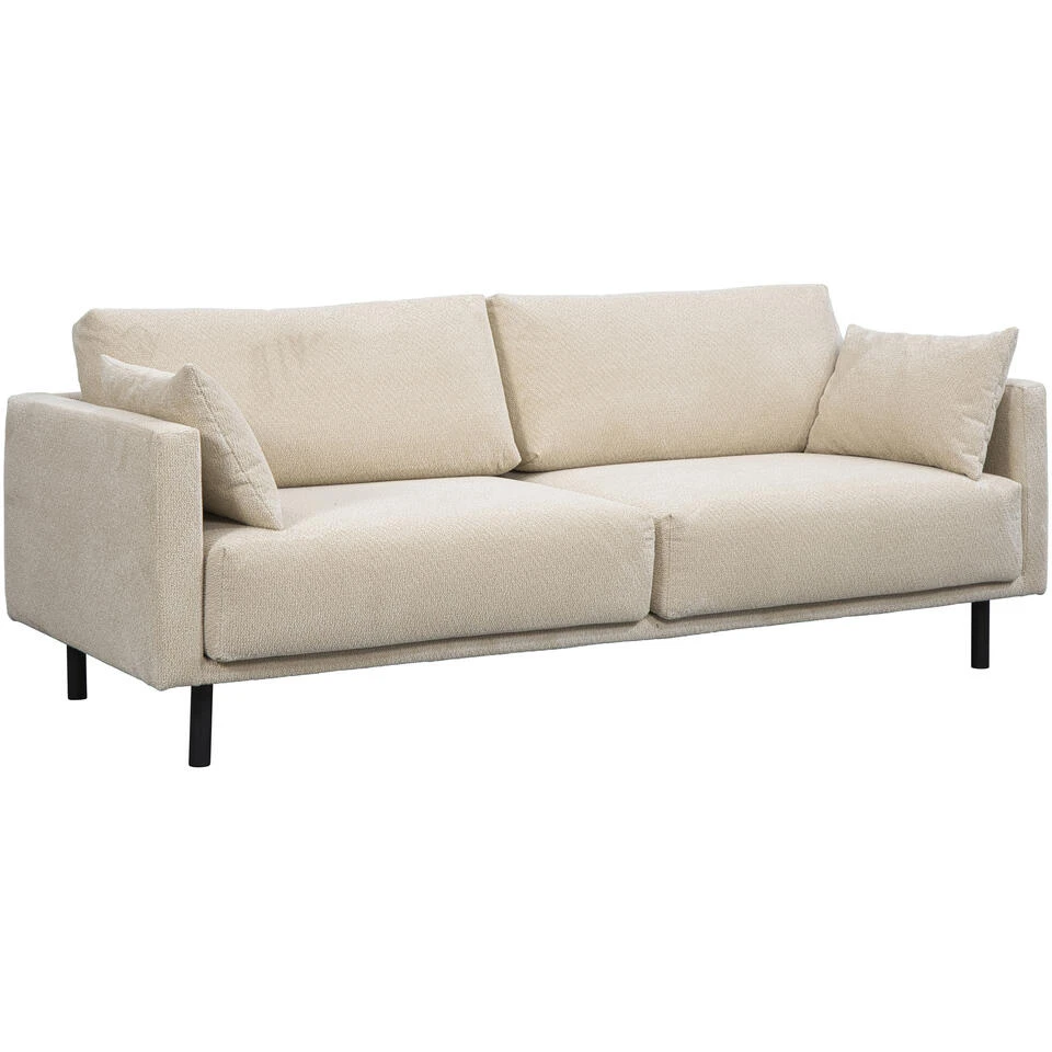 Bank Siem 3-zits - Stof Egon - Beige 2 Bank Siem 3-zits - Stof Egon - Beige - Afbeelding 2