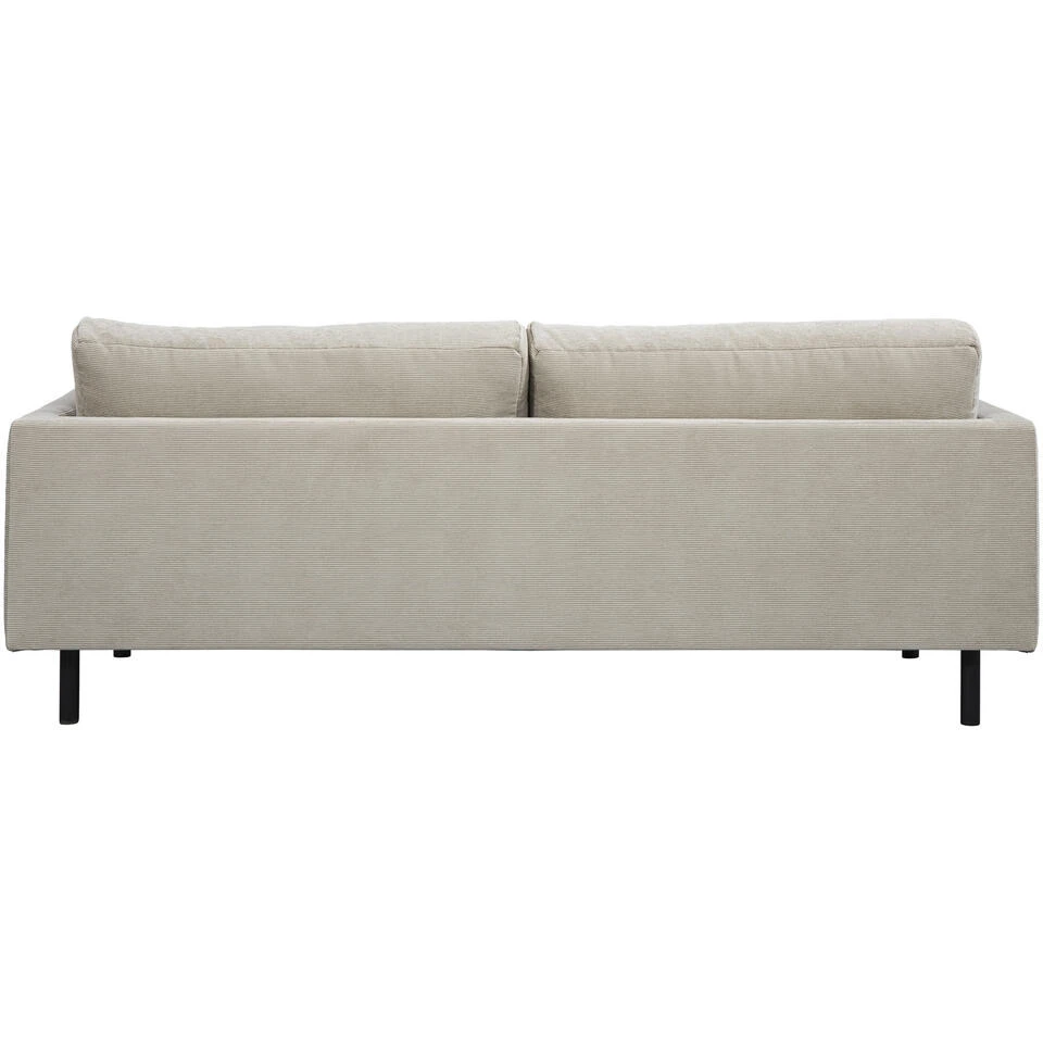 Bank Siem 3-zits - Ribstof Fjord - Beige 3 Bank Siem 3-zits - Ribstof Fjord - Beige - Afbeelding 3