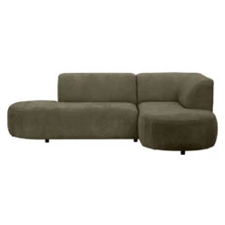 Hoekbank Luna Rechts - Stof Rebel - Groen