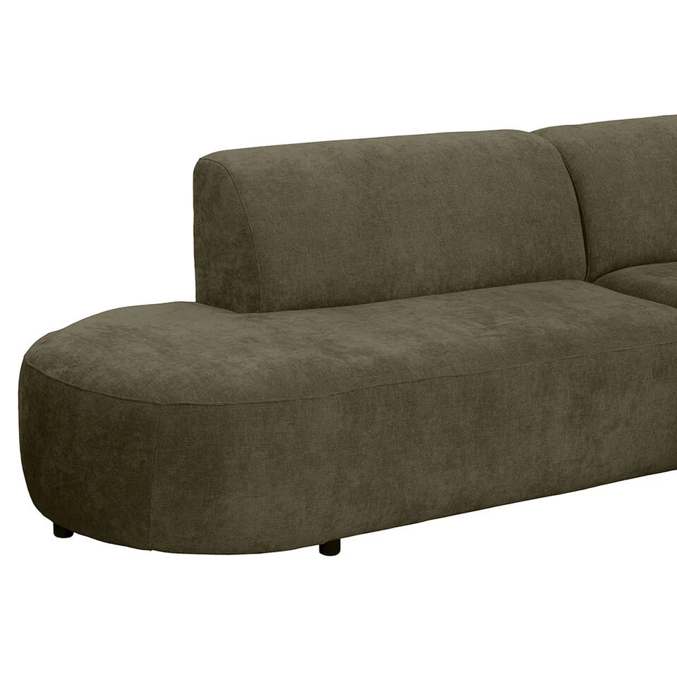 Hoekbank Luna Rechts - Stof Rebel - Groen 8 Hoekbank Luna Rechts - Stof Rebel - Groen - Afbeelding 8