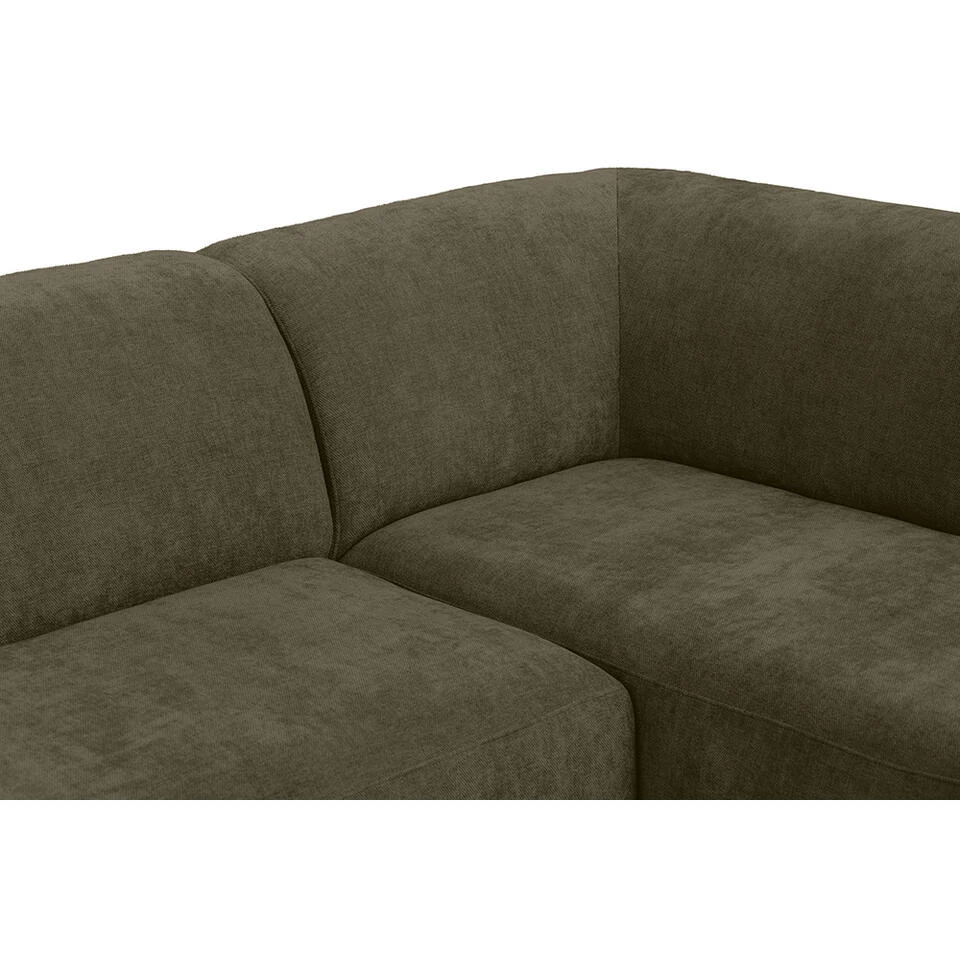 Hoekbank Luna Rechts - Stof Rebel - Groen 9 Hoekbank Luna Rechts - Stof Rebel - Groen - Afbeelding 9