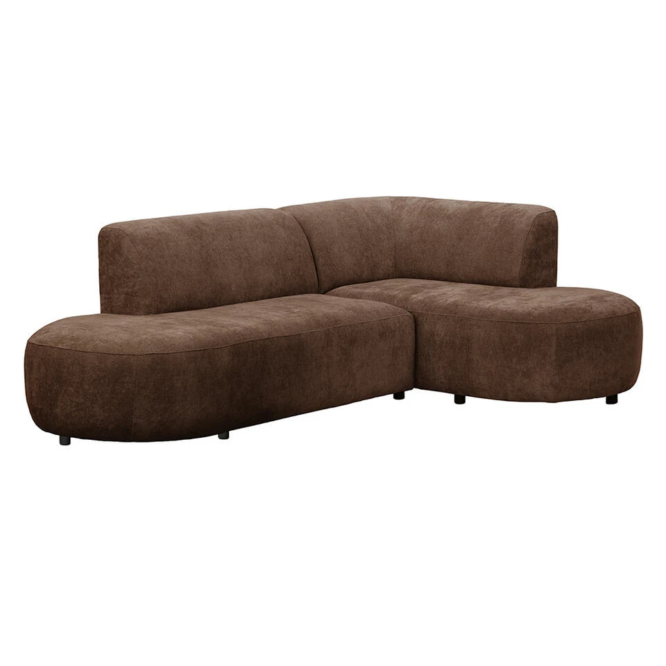 Hoekbank Luna Rechts - Stof Rebel - Terra 2 Hoekbank Luna Rechts - Stof Rebel - Terra - Afbeelding 2