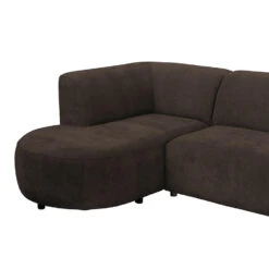 Hoekbank Luna Links - Stof Rebel - Bruin -Leenbakker Winkel 10108121 9001