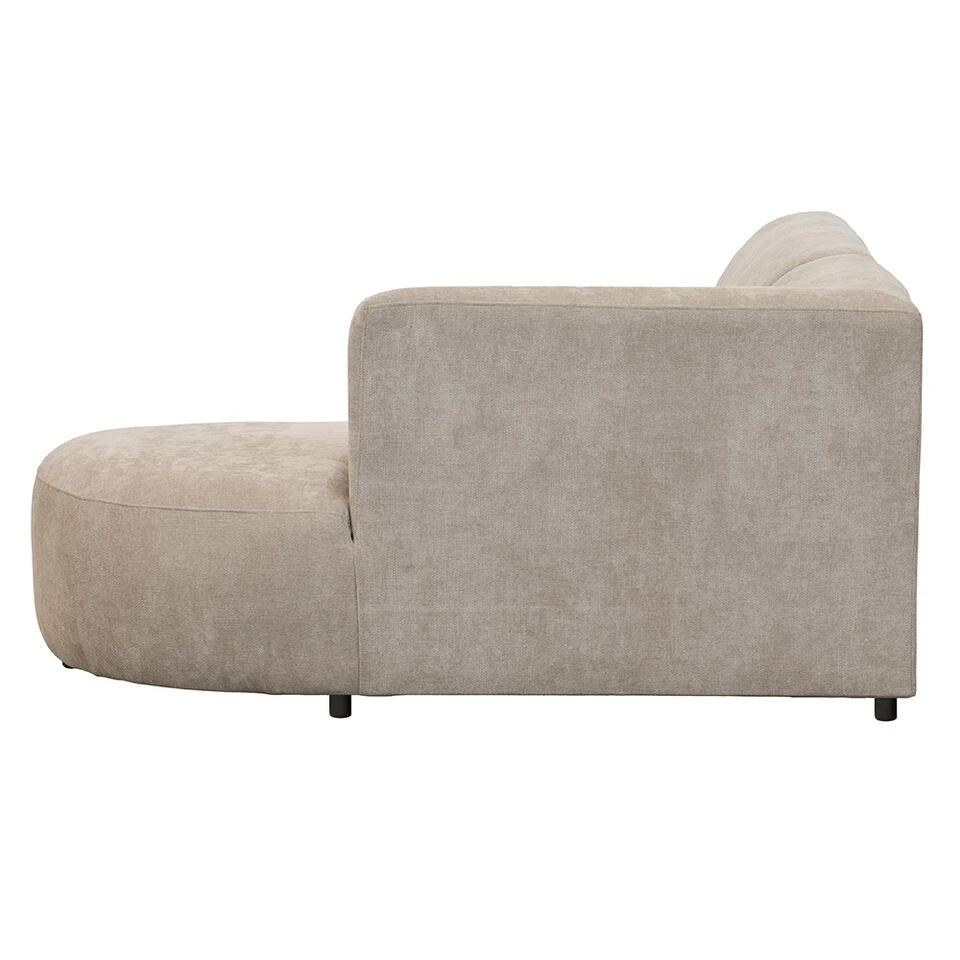 Hoekbank Luna Rechts - Stof Rebel - Beige 4 Hoekbank Luna Rechts - Stof Rebel - Beige - Afbeelding 4
