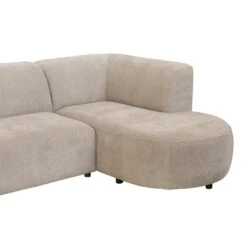 Hoekbank Luna Rechts - Stof Rebel - Beige 15 Hoekbank Luna Rechts - Stof Rebel - Beige -Leenbakker Winkel 10108122 9001