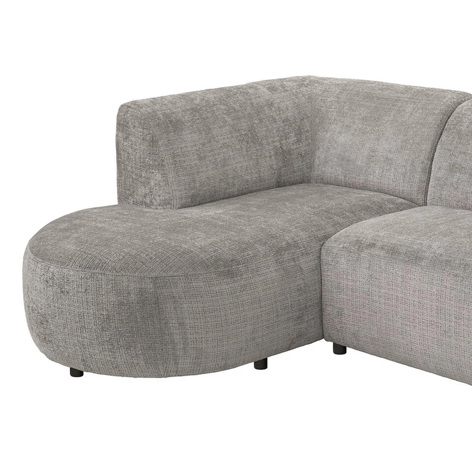 Hoekbank Luna Links - Stof Cremona - Beige 6 Hoekbank Luna Links - Stof Cremona - Beige - Afbeelding 6