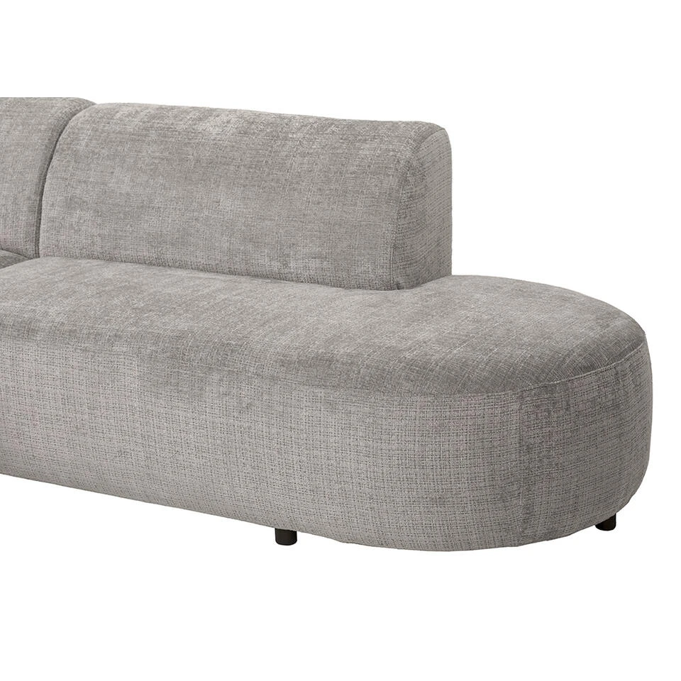 Hoekbank Luna Links - Stof Cremona - Beige 7 Hoekbank Luna Links - Stof Cremona - Beige - Afbeelding 7