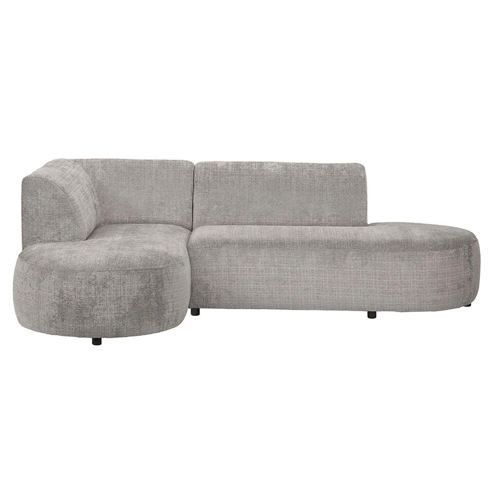 Hoekbank Luna Links - Stof Cremona - Beige 1 Hoekbank Luna Links - Stof Cremona - Beige