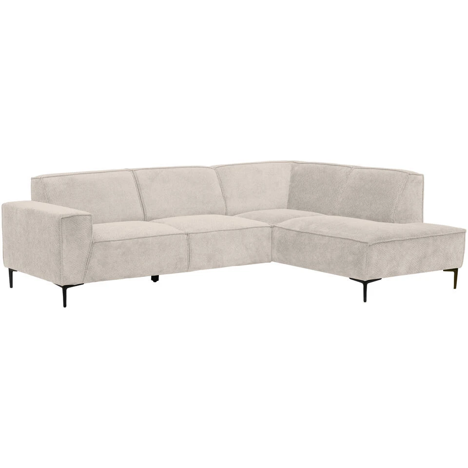 Hoekbank Romy Rechts - Stof Egon - Beige 2 Hoekbank Romy Rechts - Stof Egon - Beige - Afbeelding 2