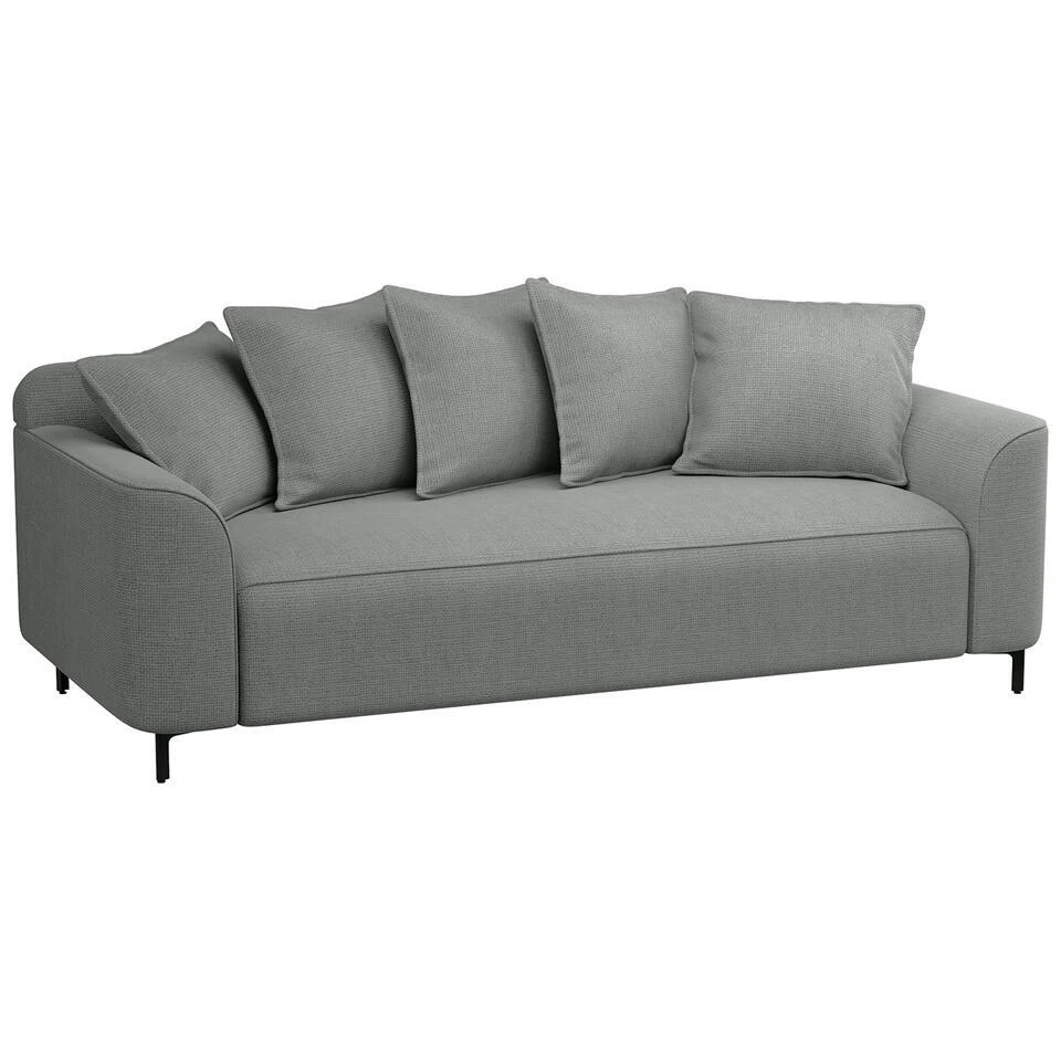 Bank Elsa 3-zits - Stof Eden - Grijs 2 Bank Elsa 3-zits - Stof Eden - Grijs - Afbeelding 2