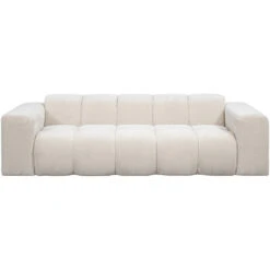 Bank Beau 3-zits - Stof Raven - Beige