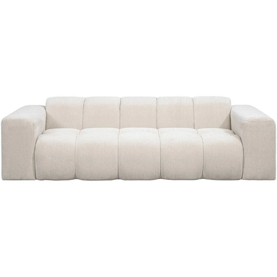 Bank Beau 3-zits - Stof Raven - Beige 1 Bank Beau 3-zits - Stof Raven - Beige