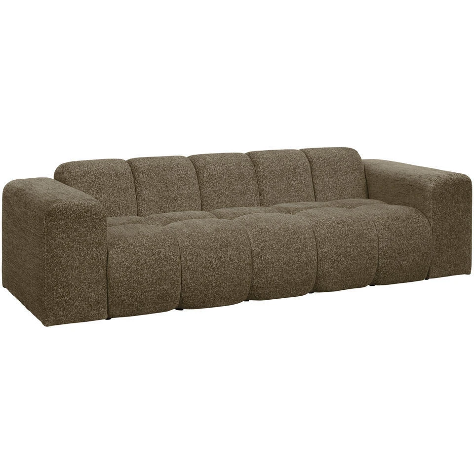 Bank Beau 3-zits - Stof Raven - Bruin 2 Bank Beau 3-zits - Stof Raven - Bruin - Afbeelding 2