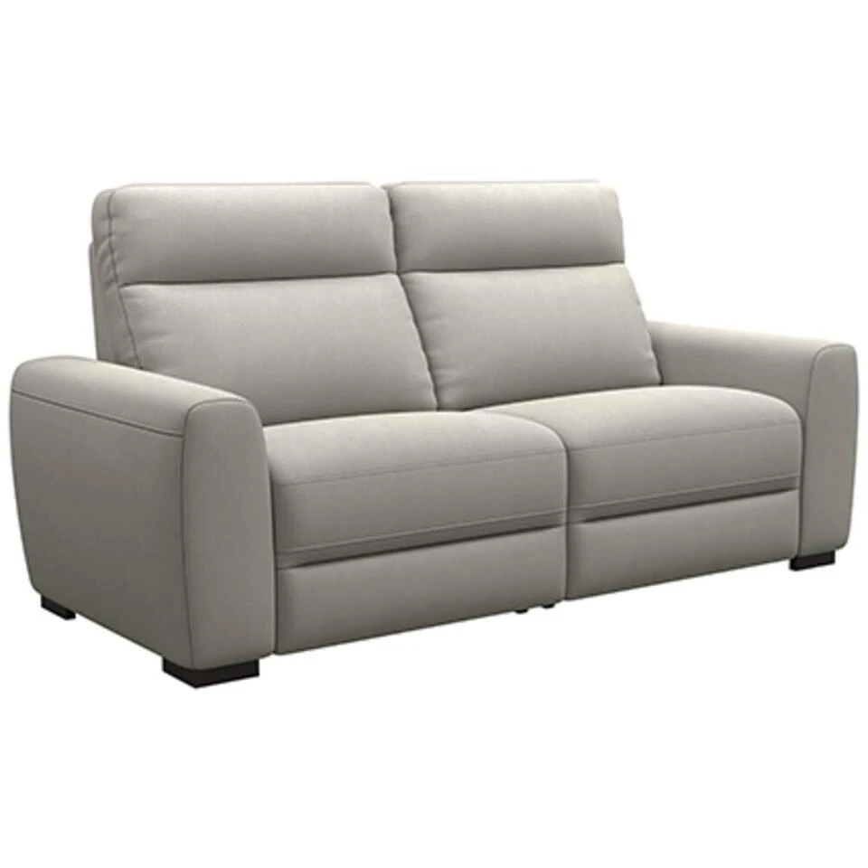 Bank James 3-zits - Stof Gaucho - Lichtgrijs 2 Bank James 3-zits - Stof Gaucho - Lichtgrijs - Afbeelding 2