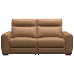 Bank James 3-zits - Stof Supple - Cognac