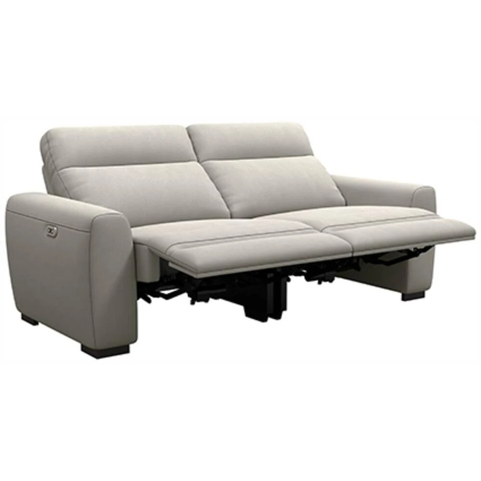 Bank James Verstelbaar 3-zits - Stof Gaucho - Lichtgrijs 4 Bank James Verstelbaar 3-zits - Stof Gaucho - Lichtgrijs - Afbeelding 4