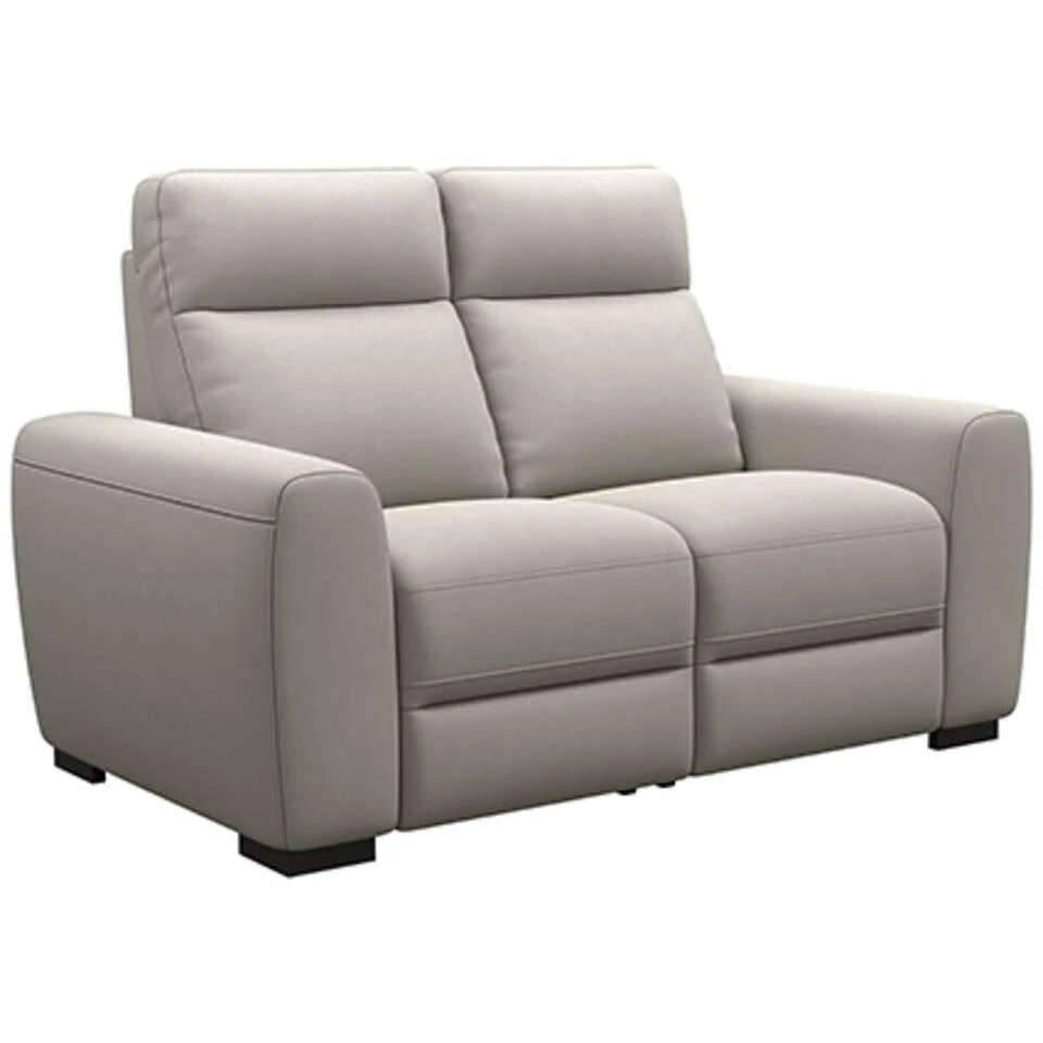 Bank James 2-zits - Stof Gaucho - Lichtgrijs 2 Bank James 2-zits - Stof Gaucho - Lichtgrijs - Afbeelding 2