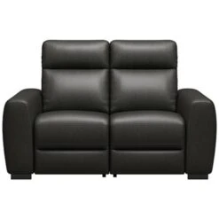 Bank James 2-zits - Stof Melbourne - Zwart