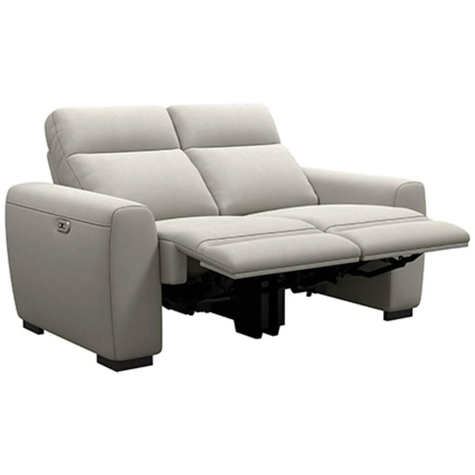 Bank James Verstelbaar 2-zits - Stof Gaucho - Lichtgrijs 4 Bank James Verstelbaar 2-zits - Stof Gaucho - Lichtgrijs - Afbeelding 4