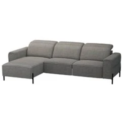 Hoekbank Dave Links - Elektrisch Verstelbaar - Stof Pure - Grijs -Leenbakker Winkel 10112252 0300