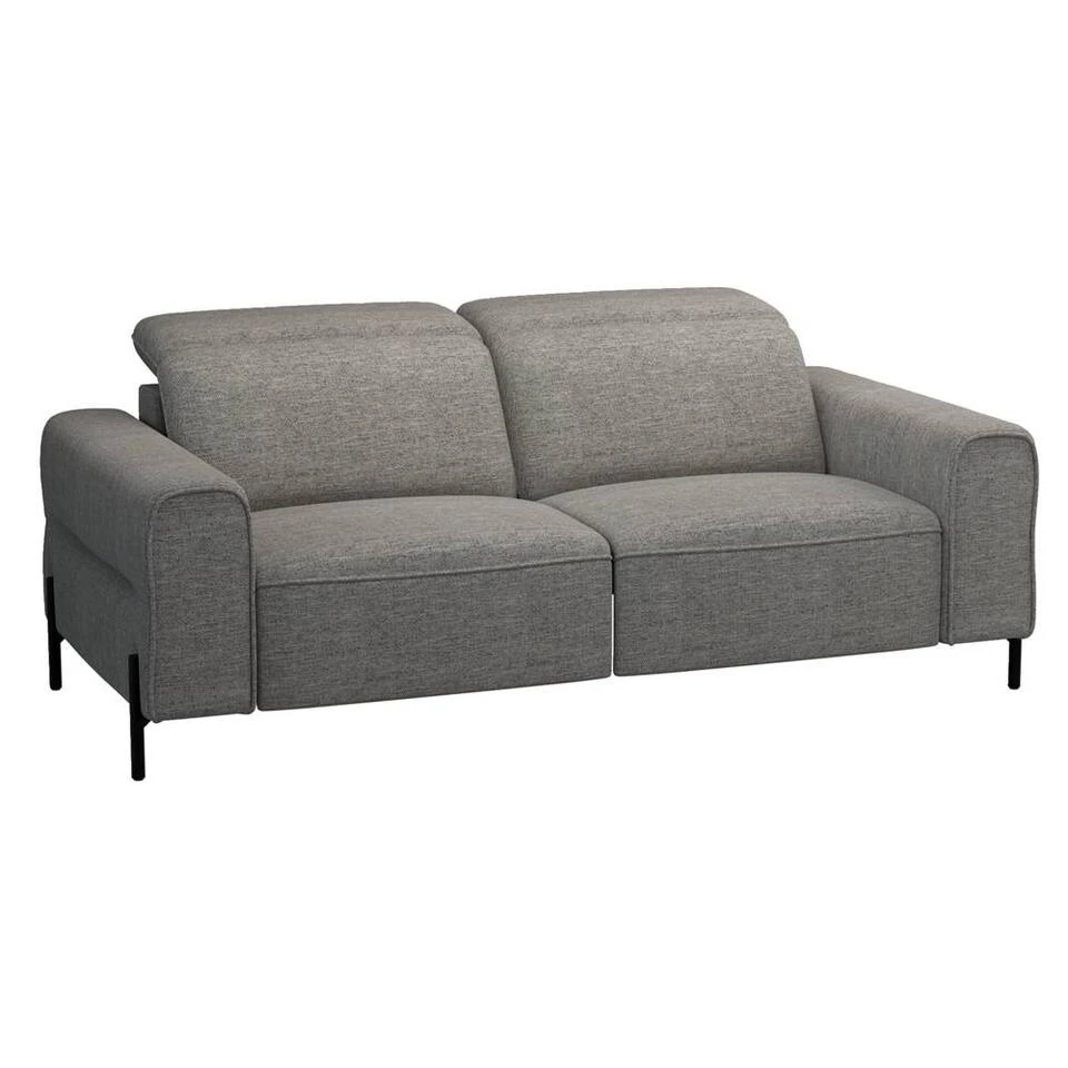 Bank Dave 3-zits - Elektrisch Verstelbaar - Stof Pure - Grijs 3 Bank Dave 3-zits - Elektrisch Verstelbaar - Stof Pure - Grijs - Afbeelding 3