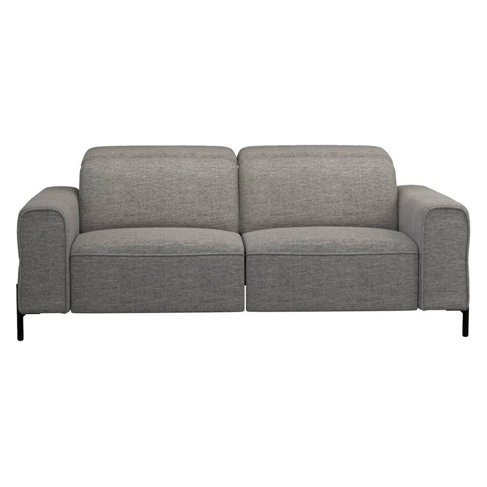 Bank Dave 3-zits - Elektrisch Verstelbaar - Stof Pure - Grijs 1 Bank Dave 3-zits - Elektrisch Verstelbaar - Stof Pure - Grijs