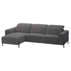 Hoekbank Dave Links - Elektrisch Verstelbaar - Stof Chacha - Grijs -Leenbakker Winkel 10112255 0300