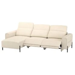 Hoekbank Dave Links - Elektrisch Verstelbaar - Crème -Leenbakker Winkel 10112261 0301