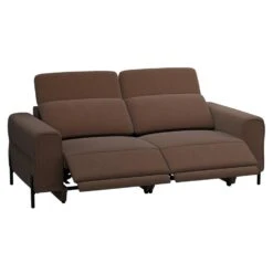 Bank Dave 3-zits - Elektrisch Verstelbaar - Stof Billy Joe - Cognac -Leenbakker Winkel 10112271 0301