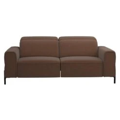 Bank Dave 3-zits - Elektrisch Verstelbaar - Stof Billy Joe - Cognac