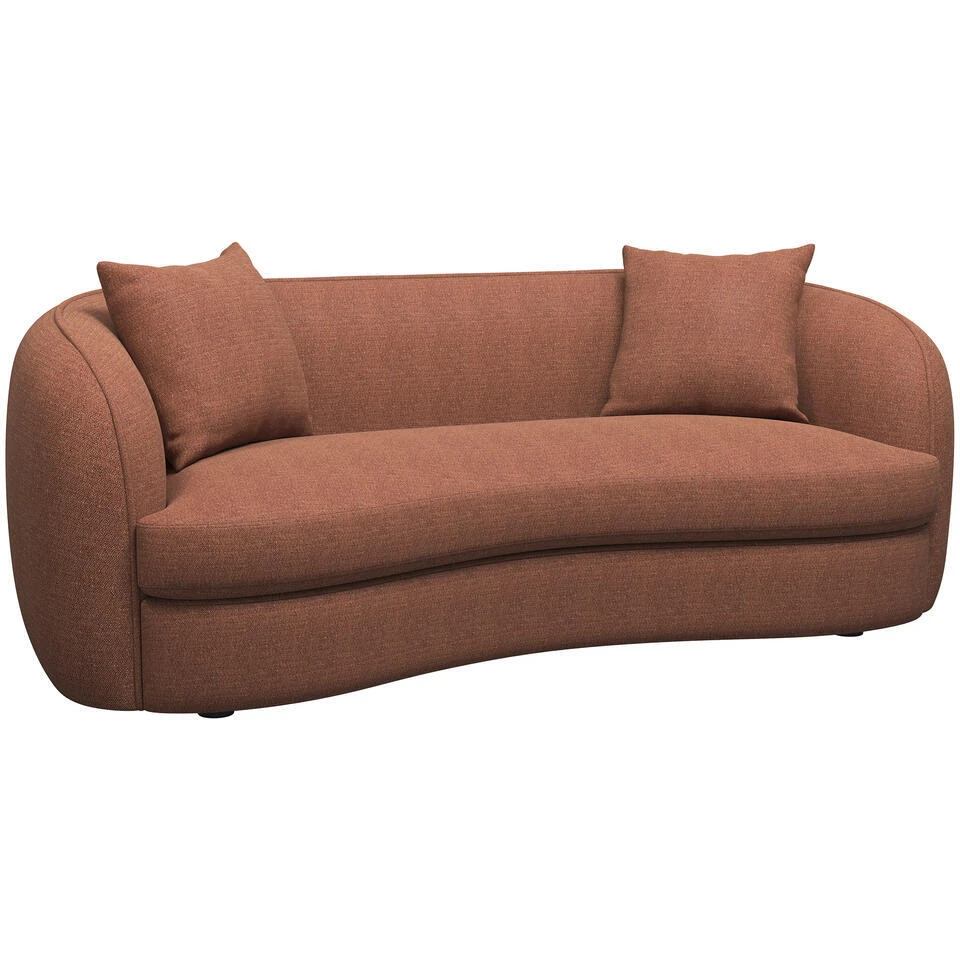 Bank Enzio 3,5-zits - Stof Pure - Terra 2 Bank Enzio 3,5-zits - Stof Pure - Terra - Afbeelding 2