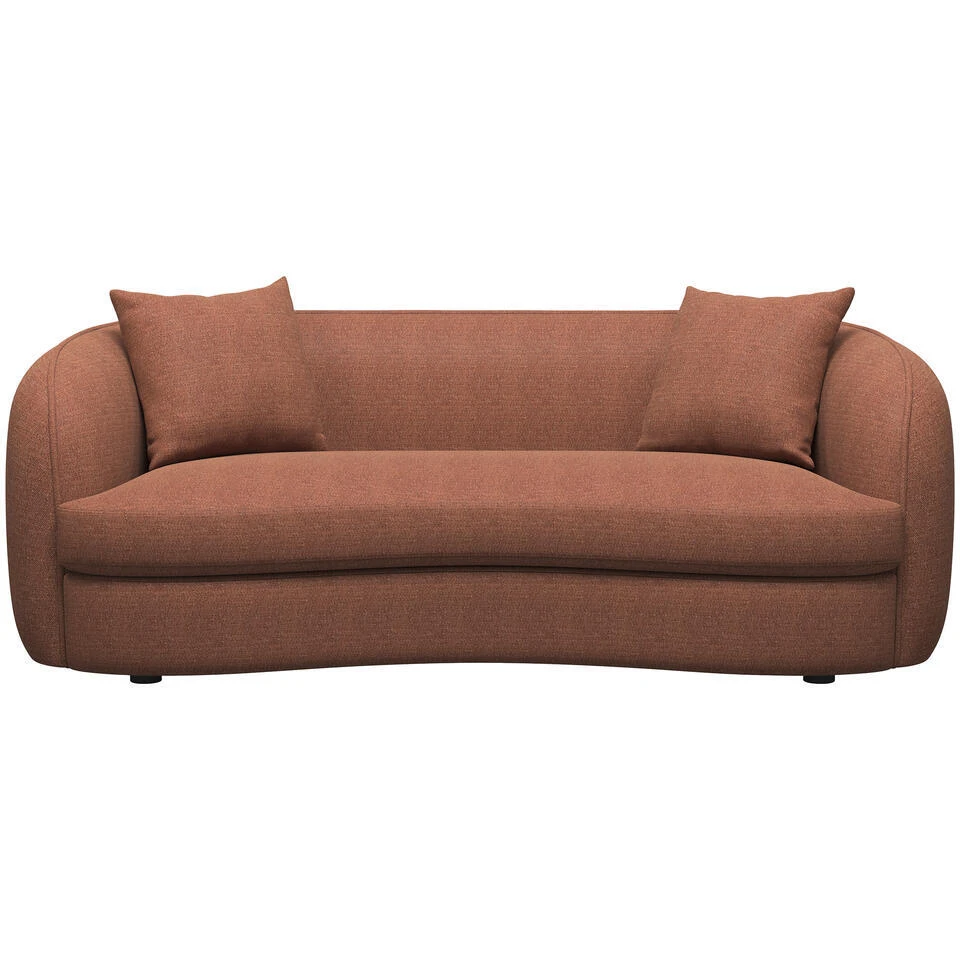 Bank Enzio 3,5-zits - Stof Pure - Terra 1 Bank Enzio 3,5-zits - Stof Pure - Terra