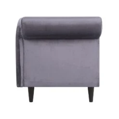 LUIRO - Chaise Longue - Donkergrijs - Linkerzijde - Fluweel -Leenbakker Winkel 101c3636dbd647f192c3eb500544bb9d