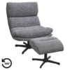 Fauteuil Bobbi Incl. Hocker - Antraciet