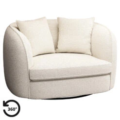 Loveseat Enzio - Stof Sirena - Crème