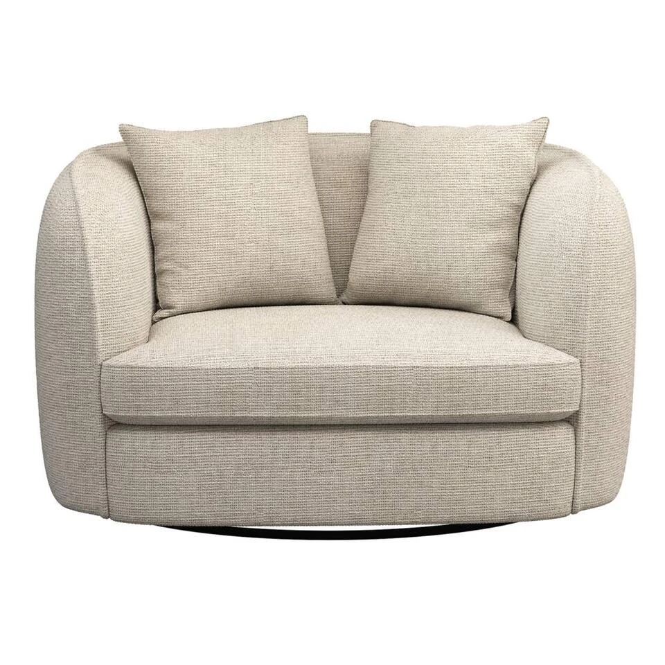 Loveseat Enzio - Stof Wandy - Champagne 2 Loveseat Enzio - Stof Wandy - Champagne - Afbeelding 2
